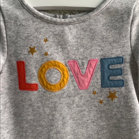 Grey “LOVE” sweater dress - Picture 2 of 4